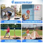HopeRock Kids 2-in-1 Basketball and T-Ball Set