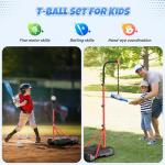 HopeRock Kids 2-in-1 Basketball and T-Ball Set