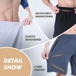 Men's Lightweight Quick-Dry Basketball Shorts - 5 Pack
