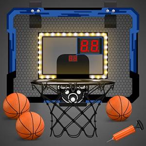 Mini Basketball Hoop with Scoreboard and LED Light