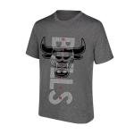 Chicago Bulls Men's Logo Tee Shirt - Charcoal