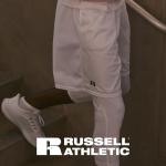Russell Athletic Mesh Pocket Shorts for Men, Maroon