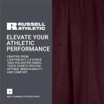 Russell Athletic Mesh Pocket Shorts for Men, Maroon