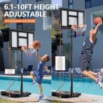 Adjustable Portable Basketball Hoop for All Ages