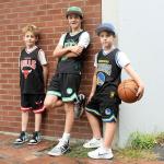 Boys' Black Knit Basketball Training Shorts