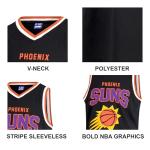 Boys' Black Sleeveless Basketball Tank Top, XL
