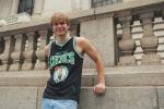 Boys' Black Sleeveless Basketball Tank Top, XL