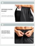 Men's Quick-Dry Basketball Shorts with Zipper Pocket