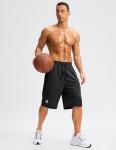 Men's Quick-Dry Basketball Shorts with Zipper Pocket