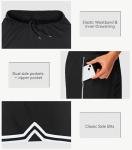 Men's 11" Long Basketball Shorts with Zip Pockets