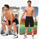 Men's 11" Long Basketball Shorts with Zip Pockets
