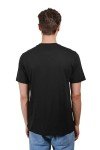 Men's Black Arched Basketball Tee Shirt, X-Large