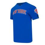 NY Knicks Classic Chenille Cotton Tee - Royal Blue