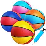 Mini Basketballs Set with Pump - 4 Pack