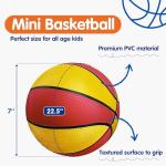 Mini Basketballs Set with Pump - 4 Pack