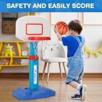Adjustable Basketball Hoop Set for Toddlers 1-3