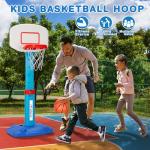 Adjustable Basketball Hoop Set for Toddlers 1-3