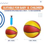 Mini Basketballs Set with Pump - 4 Pack