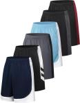 Men's 6 Pack Quick Dry Basketball Gym Shorts