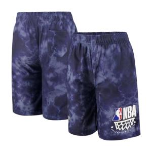 Boys' NBA Logo Cotton Basketball Shorts in Navy