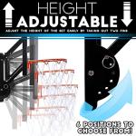 Franklin Sports Adjustable Wall Mounted Basketball Hoop