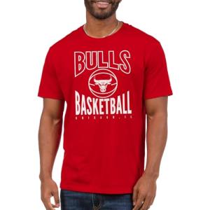 NBA Team Men's Short Sleeve Fan T-Shirt, Red