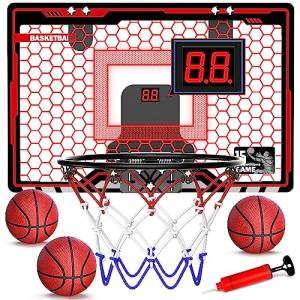 HopeRock LED Over-Door Basketball Hoop for Kids