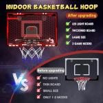 HopeRock LED Over-Door Basketball Hoop for Kids