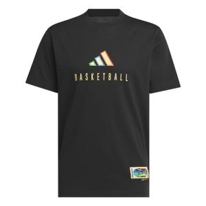 adidas Men's Graphic Basketball T-Shirt - Black