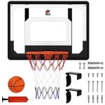 Wall Mount Basketball Hoop with Backboard and Rim