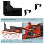 Wall Mount Basketball Hoop with Backboard and Rim