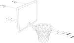 Wall Mount Basketball Hoop with Backboard and Rim