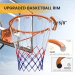 Adjustable 10 FT Outdoor Basketball Hoop with Wheels