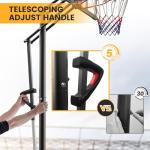 Adjustable 10 FT Outdoor Basketball Hoop with Wheels