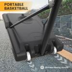 Adjustable 10 FT Outdoor Basketball Hoop with Wheels