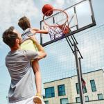 Adjustable 10 FT Outdoor Basketball Hoop with Wheels