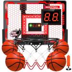 Mini Over-the-Door Indoor Basketball Hoop Set