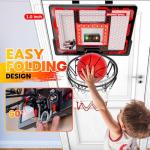 Mini Over-the-Door Indoor Basketball Hoop Set