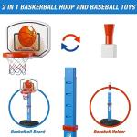 Kids 2-in-1 Basketball Hoop and Tee Set
