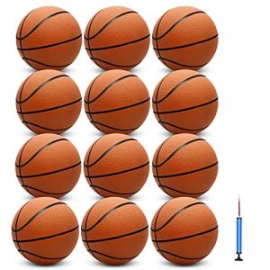 12 Pack Official Size 7 Basketballs with Pump