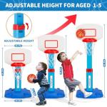 Adjustable Indoor Toddler Basketball Hoop Set