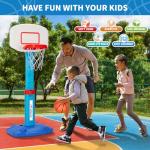 Adjustable Indoor Toddler Basketball Hoop Set