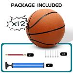 12 Pack Official Size 7 Basketballs with Pump