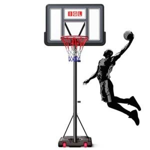 Adjustable Portable Basketball Hoop for Outdoor Use