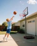 Adjustable Portable Basketball Hoop for Outdoor Use