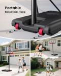 Adjustable Portable Basketball Hoop for Outdoor Use