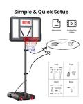 Adjustable Portable Basketball Hoop for Outdoor Use