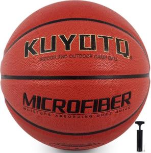 KUYOTQ Size 7 Microfiber Basketball with Pump