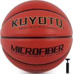 KUYOTQ Size 7 Microfiber Basketball with Pump