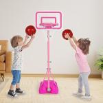 Toddler Basketball Hoop for Girls - Adjustable Pink